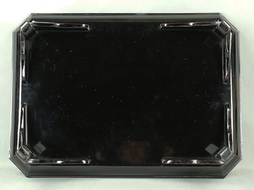 1831 (Tenpo 2) Gold Makie Lacquer Suzuri Buta "Hawk on Pine Tree Aiming at Little Bird" with Box V659 - Image 22