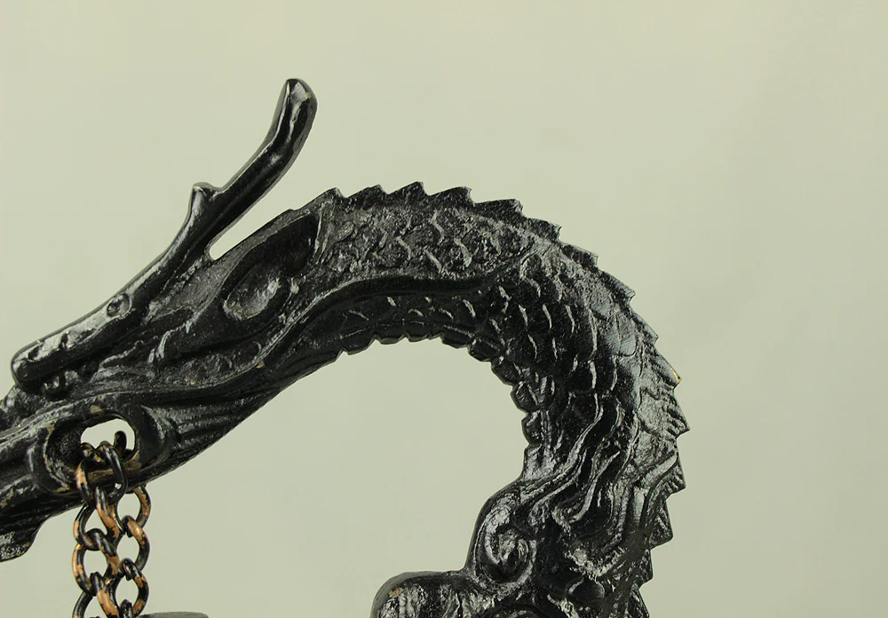 Bronze Bell Decorative Dragon Hanging Bell with Hammer 30cm 3.3kg with Box VA855 - Image 14
