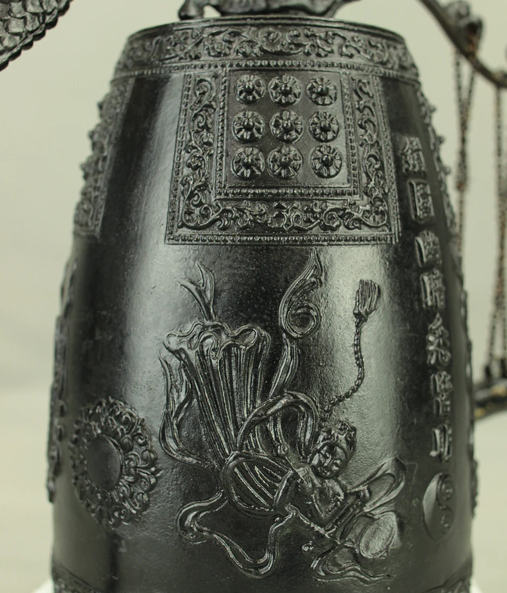 Bronze Bell Decorative Dragon Hanging Bell with Hammer 30cm 3.3kg with Box VA855 - Image 29