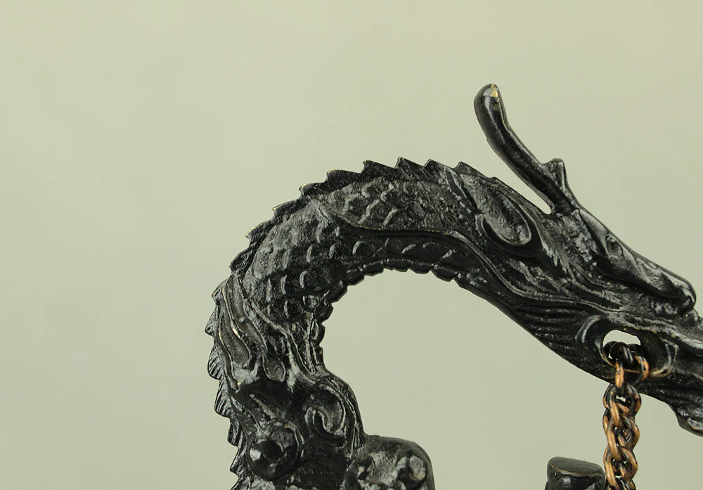 Bronze Bell Decorative Dragon Hanging Bell with Hammer 30cm 3.3kg with Box VA855 - Image 52