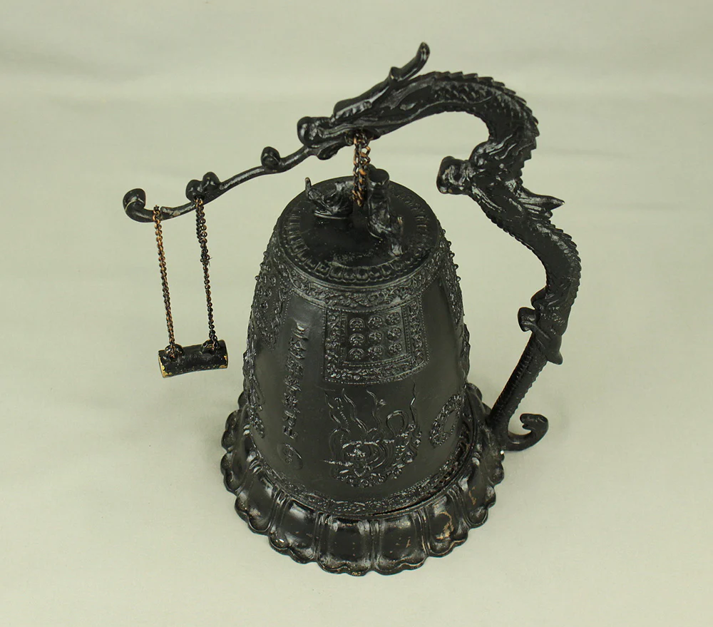 Bronze Bell Decorative Dragon Hanging Bell with Hammer 30cm 3.3kg with Box VA855 - Image 57