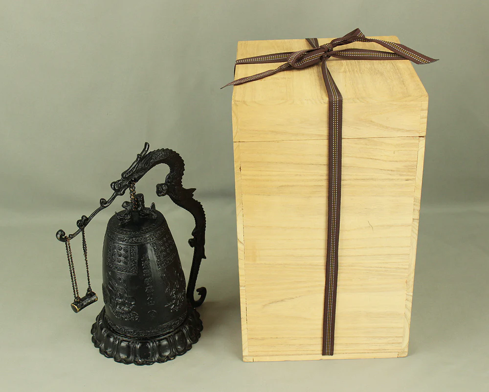 Bronze Bell Decorative Dragon Hanging Bell with Hammer 30cm 3.3kg with Box VA855 - Image 65