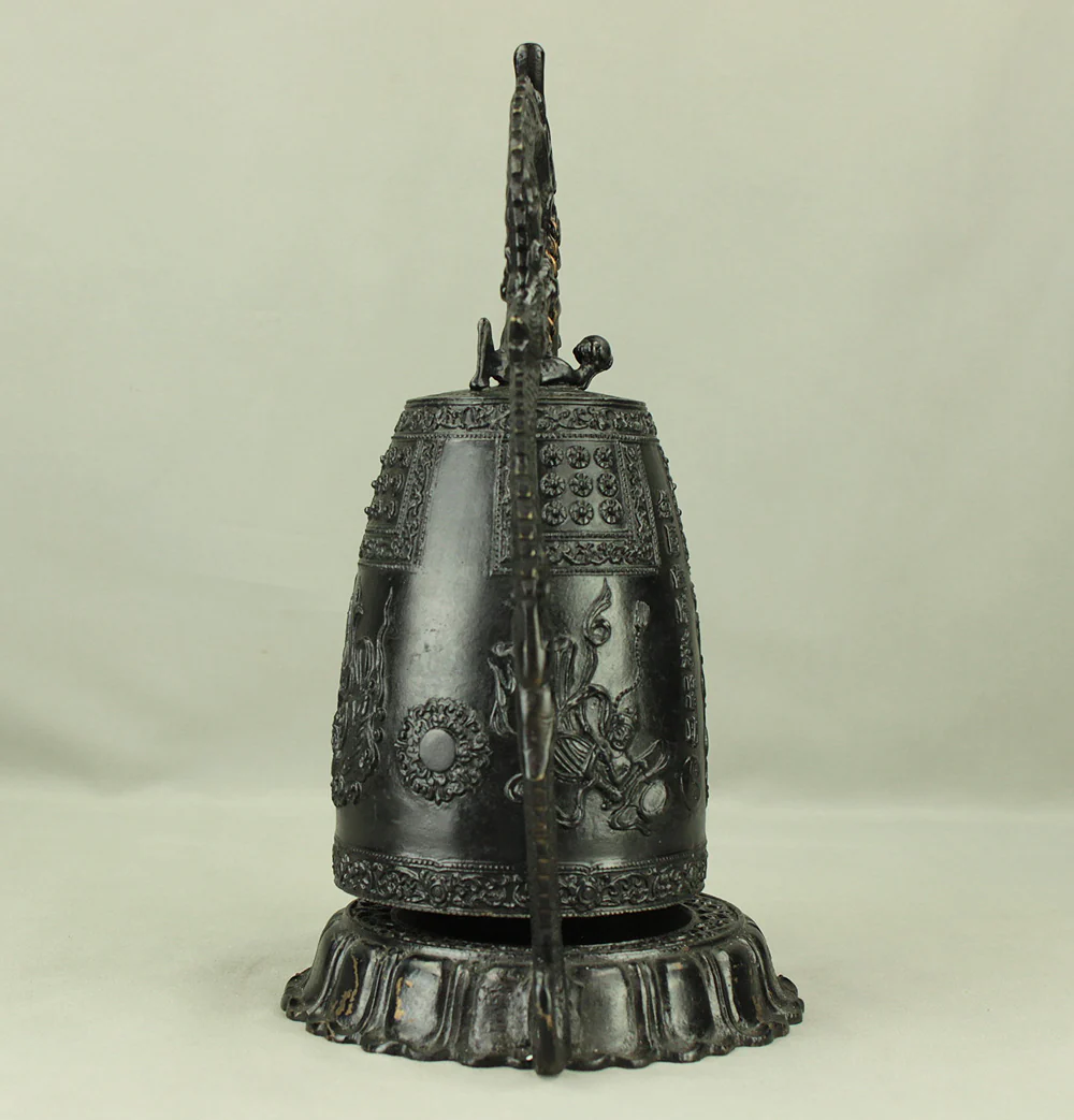 Bronze Bell Decorative Dragon Hanging Bell with Hammer 30cm 3.3kg with Box VA855 - Image 7