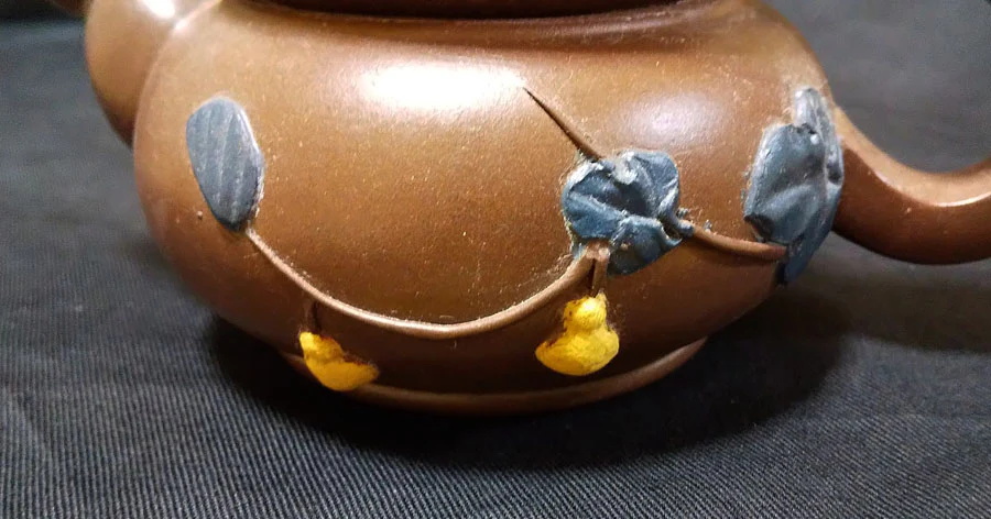 Chinese Antique Art SENCHA Teapot Inlay SHUDEI Unglazed Reddish Brown / Break Rest Relax Oolong Tea Green Tea Decoct Tea time - Image 10