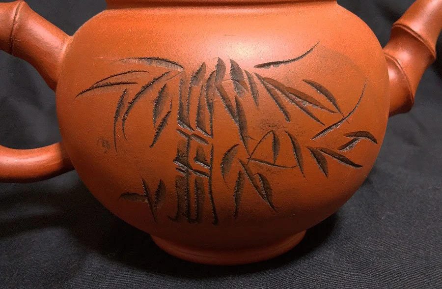Chinese Antique Art SENCHA Teapot SHUDEI Unglazed reddish brown / Break Rest Relax Oolong Tea Green Tea Decoct Tea time Art - Image 10
