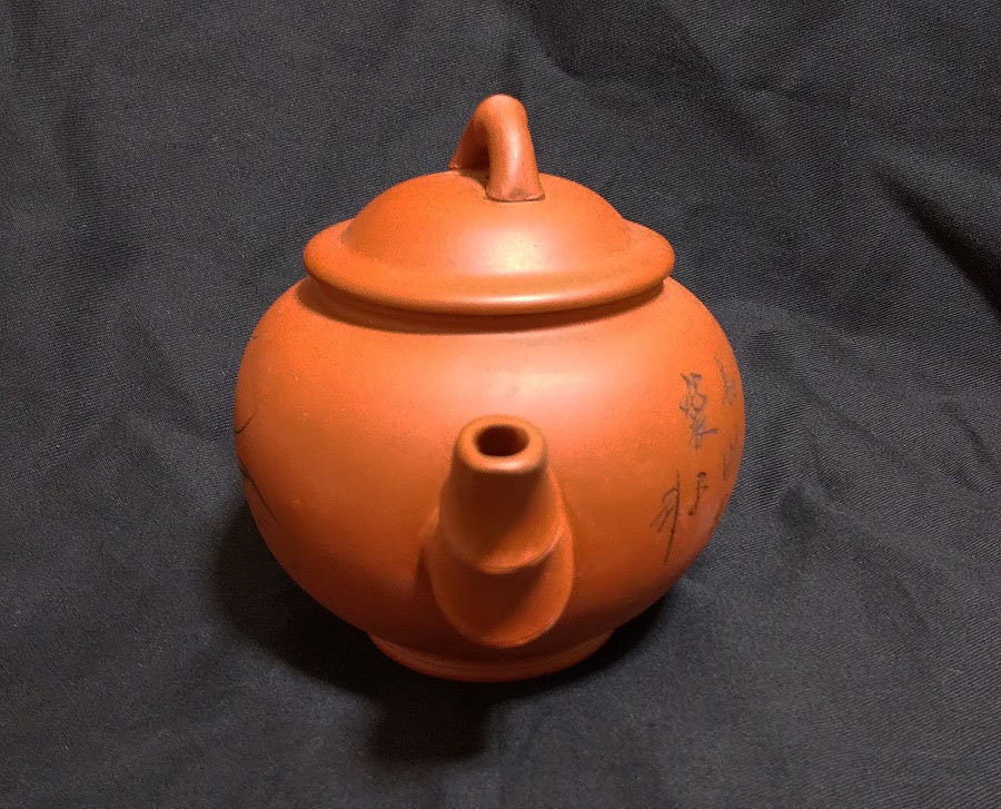 Chinese Antique Art SENCHA Teapot SHUDEI Unglazed reddish brown / Break Rest Relax Oolong Tea Green Tea Decoct Tea time Art - Image 4