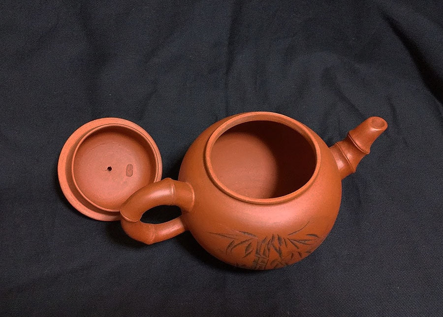 Chinese Antique Art SENCHA Teapot SHUDEI Unglazed reddish brown / Break Rest Relax Oolong Tea Green Tea Decoct Tea time Art - Image 6