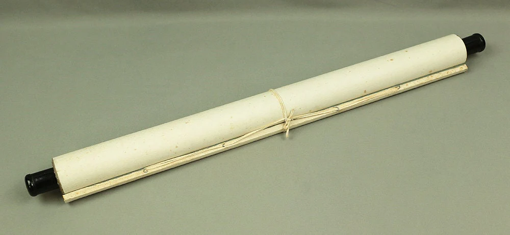 中国 Chinese art kakejiku kakemono wall hanging scroll W460 / 寒山寺 Hanshan temple & moon scenery landscape - Image 10