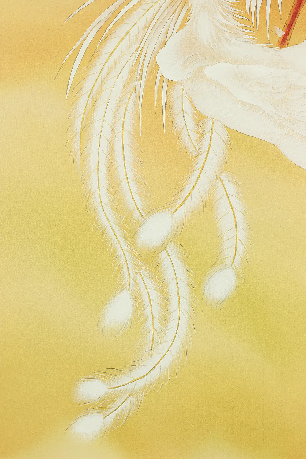 Chinese kakejiku kakemono wall hanging scroll / Two White Phoenixes & Rising Sun A122 - Image 10