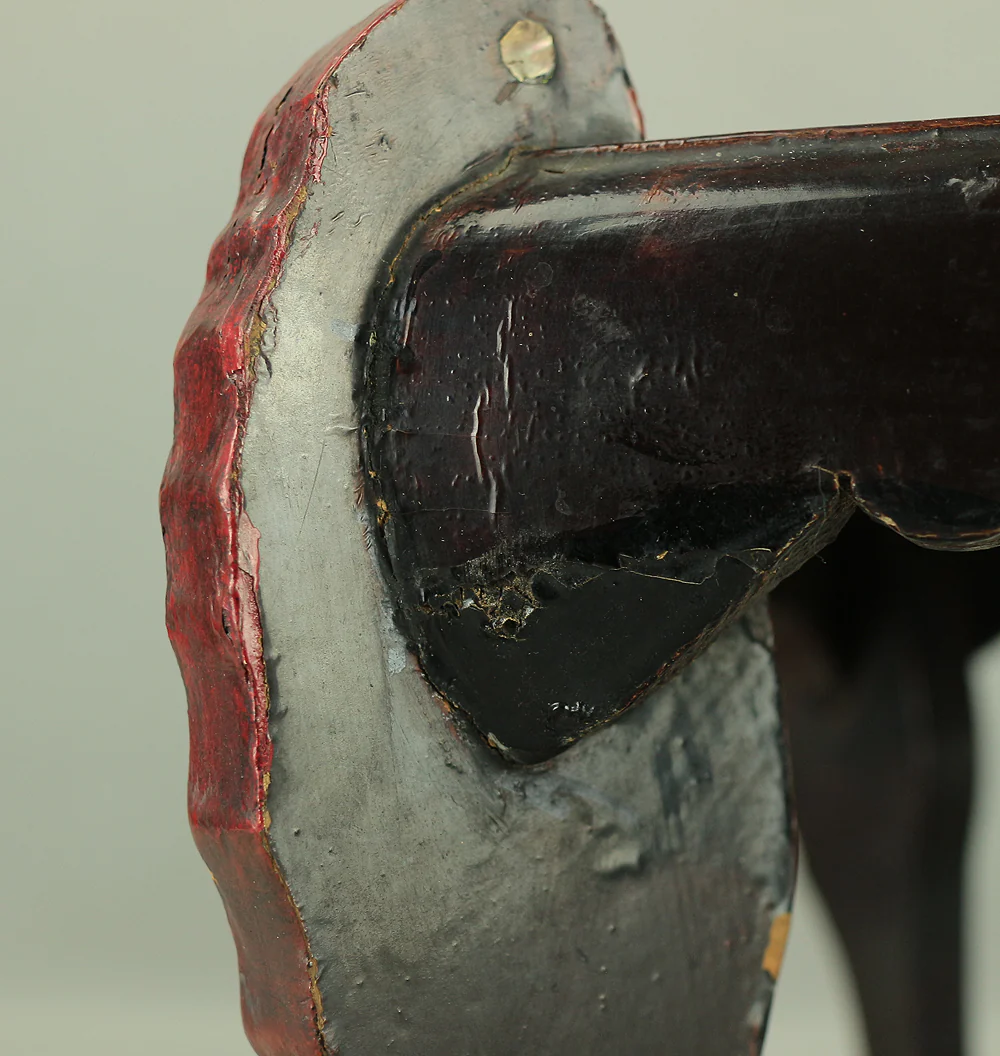 'Chrysanthemum and Butterfly' Inlaid Raden Mother of Pearl Black Lacquer Wooden Incense Burner Stand Flower Stand Bonsai Stand VA306 - Image 36