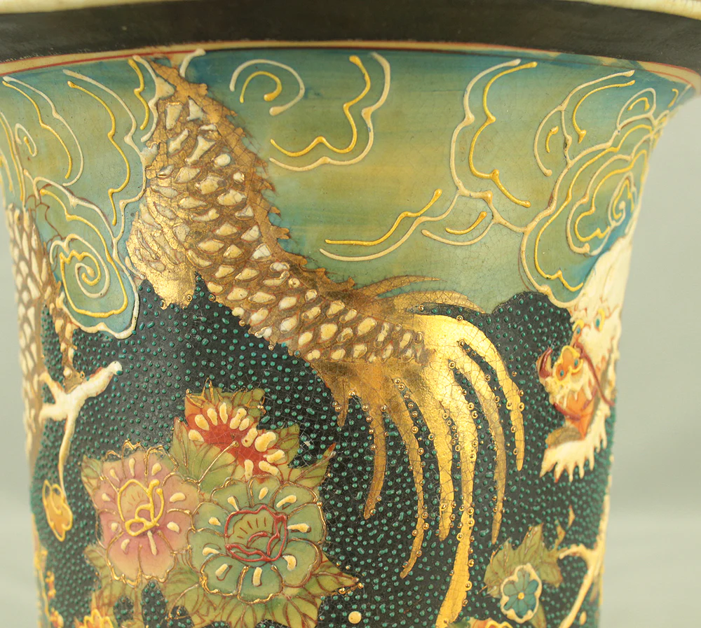 Dragon Flower Cloud Wave Pattern Flower Pot suitable for Orchid, Cactus, Succulents VA880 - Image 14