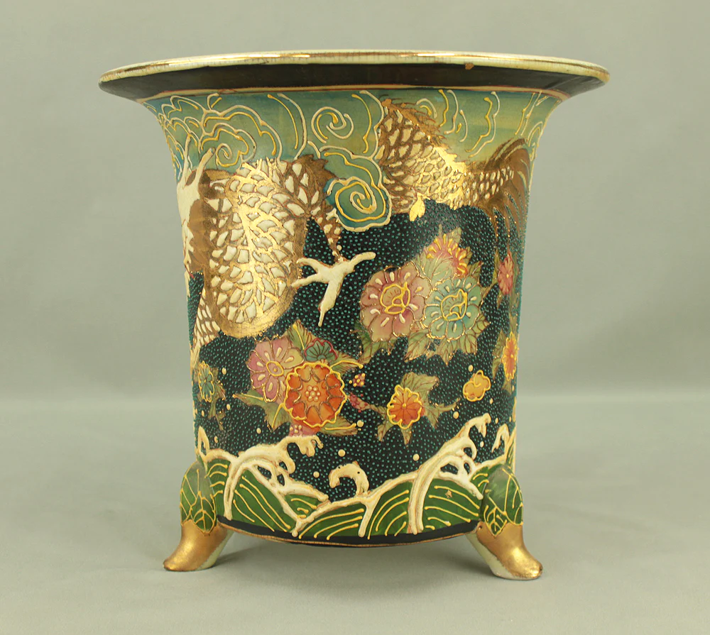 Dragon Flower Cloud Wave Pattern Flower Pot suitable for Orchid, Cactus, Succulents VA880 - Image 4