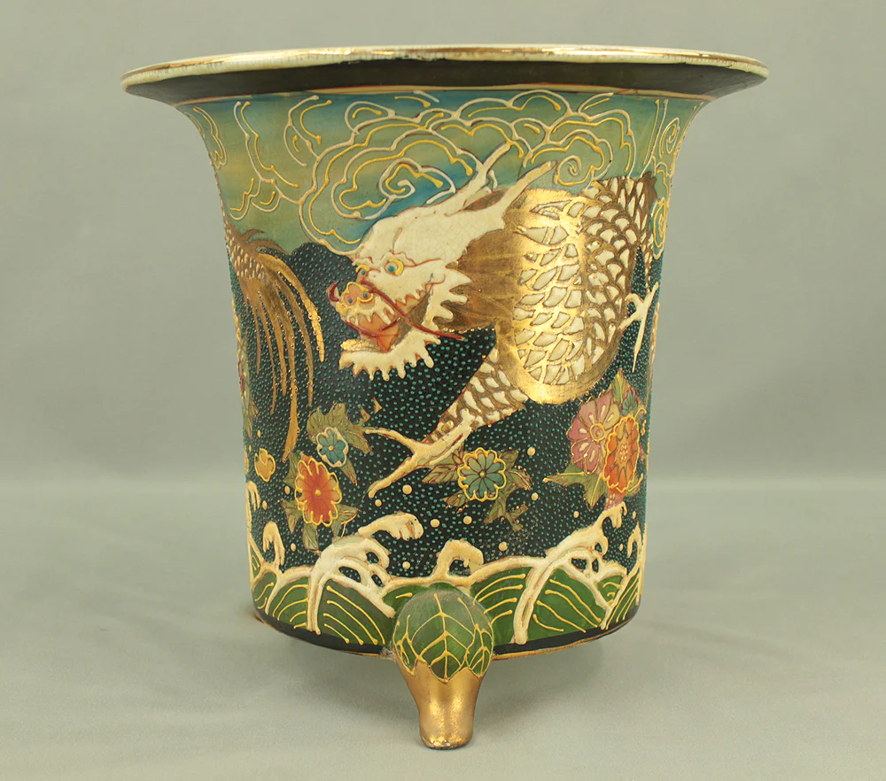 Dragon Flower Cloud Wave Pattern Flower Pot suitable for Orchid, Cactus, Succulents VA880 - Image 5