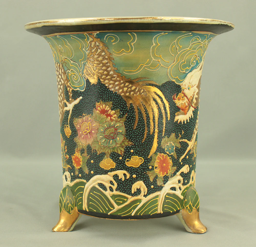 Dragon Flower Cloud Wave Pattern Flower Pot suitable for Orchid, Cactus, Succulents VA880 - Image 6