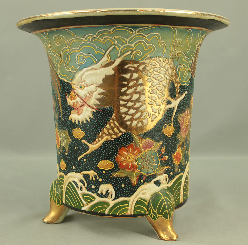 Dragon Flower Cloud Wave Pattern Flower Pot suitable for Orchid, Cactus, Succulents VA880 - Image 8