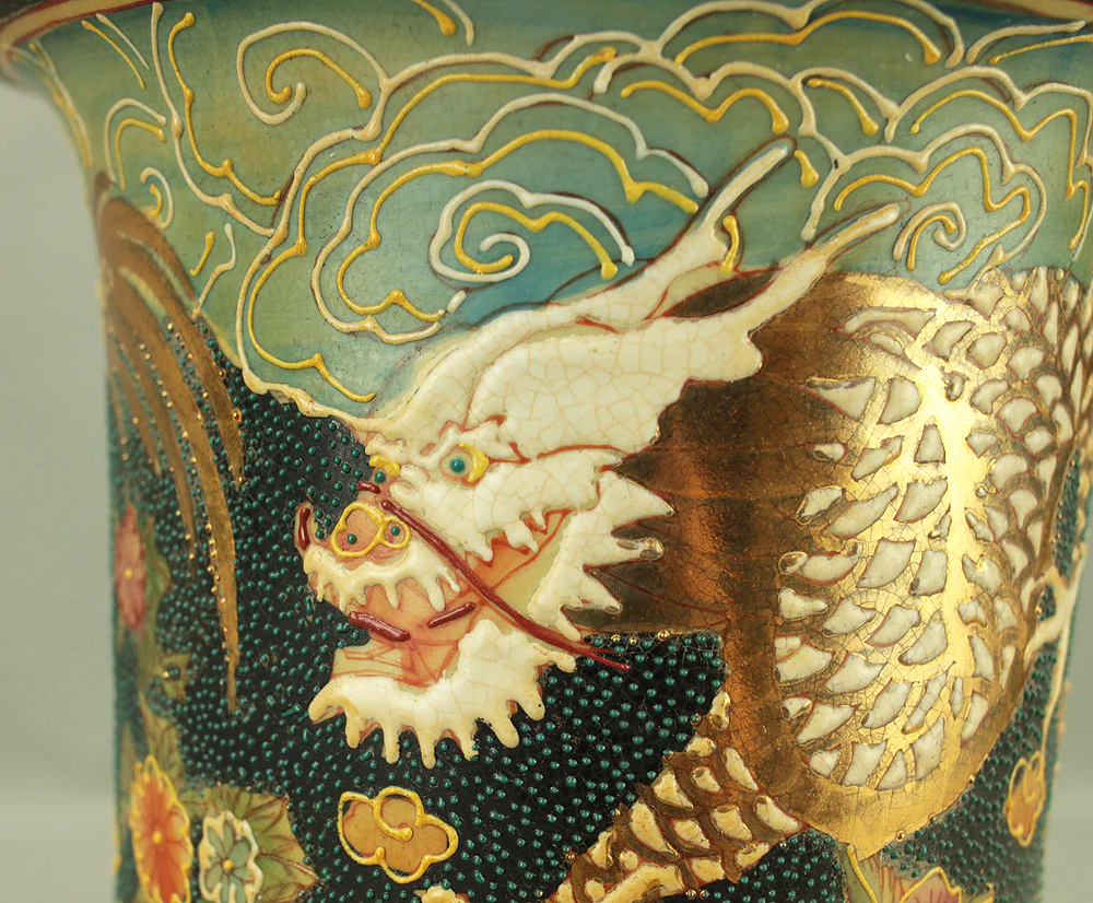 Dragon Flower Cloud Wave Pattern Flower Pot suitable for Orchid, Cactus, Succulents VA880 - Image 9