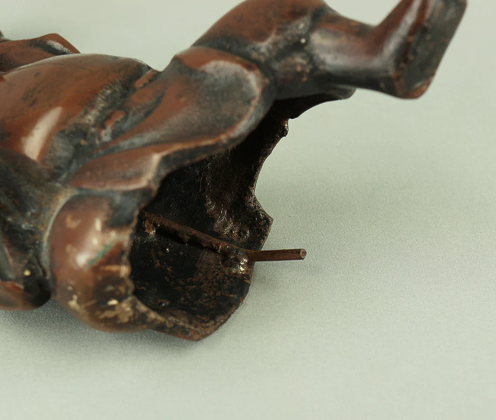 Ebisu and Sea Bream Japanese Iron Okimono Figurine 7.4kg V814 - Image 34