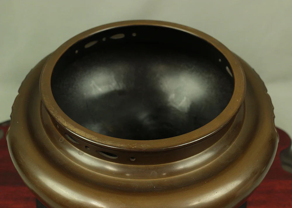 FUROGAMA CHAGAMA Iron Kettle to boil water Copper Brazier, & Electric Heating 100V 410W Weight about 10kg Japanese Tea Ceremony utensil V424 - Image 15