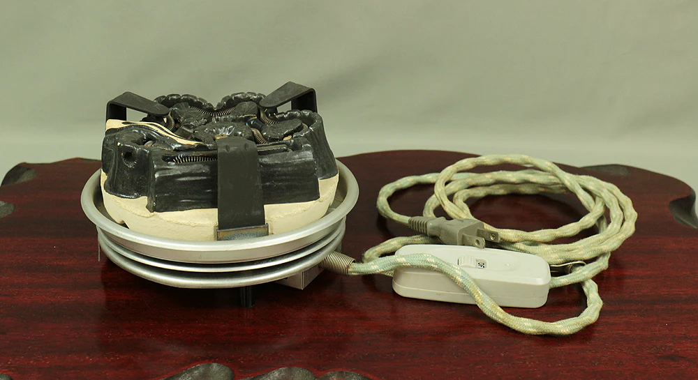 FUROGAMA CHAGAMA Iron Kettle to boil water Copper Brazier, & Electric Heating 100V 410W Weight about 10kg Japanese Tea Ceremony utensil V424 - Image 18