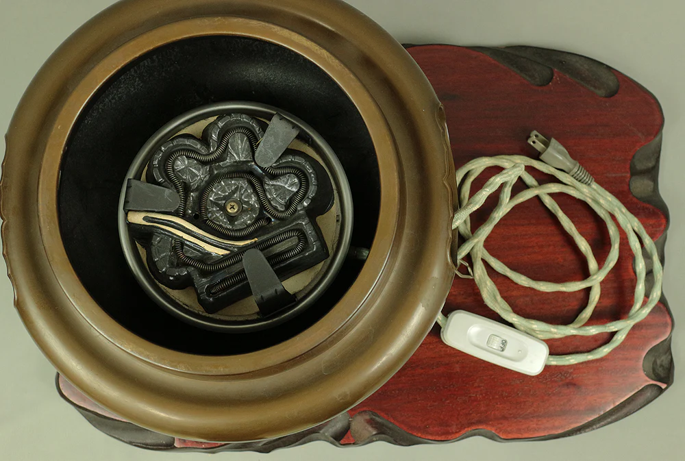 FUROGAMA CHAGAMA Iron Kettle to boil water Copper Brazier, & Electric Heating 100V 410W Weight about 10kg Japanese Tea Ceremony utensil V424 - Image 22