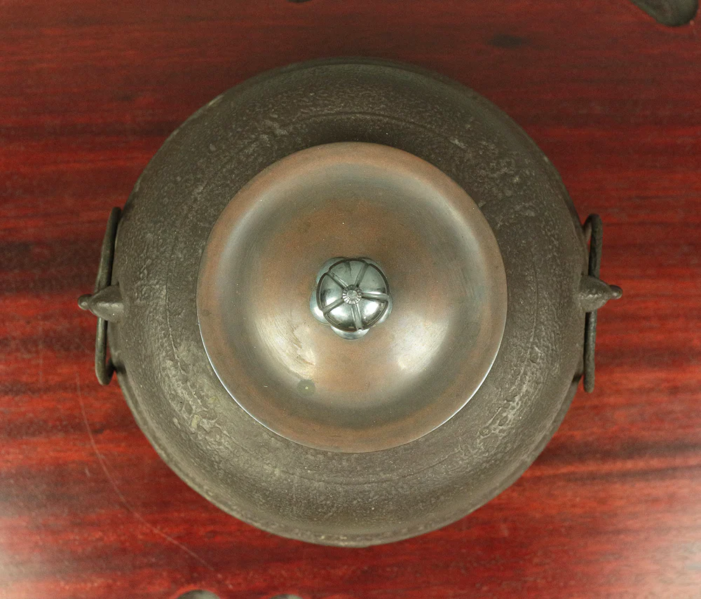 FUROGAMA CHAGAMA Iron Kettle to boil water Copper Brazier, & Electric Heating 100V 410W Weight about 10kg Japanese Tea Ceremony utensil V424 - Image 7