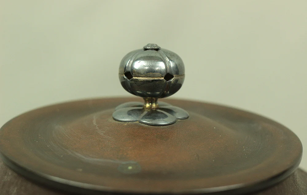 FUROGAMA CHAGAMA Iron Kettle to boil water Copper Brazier, & Electric Heating 100V 410W Weight about 10kg Japanese Tea Ceremony utensil V424 - Image 8