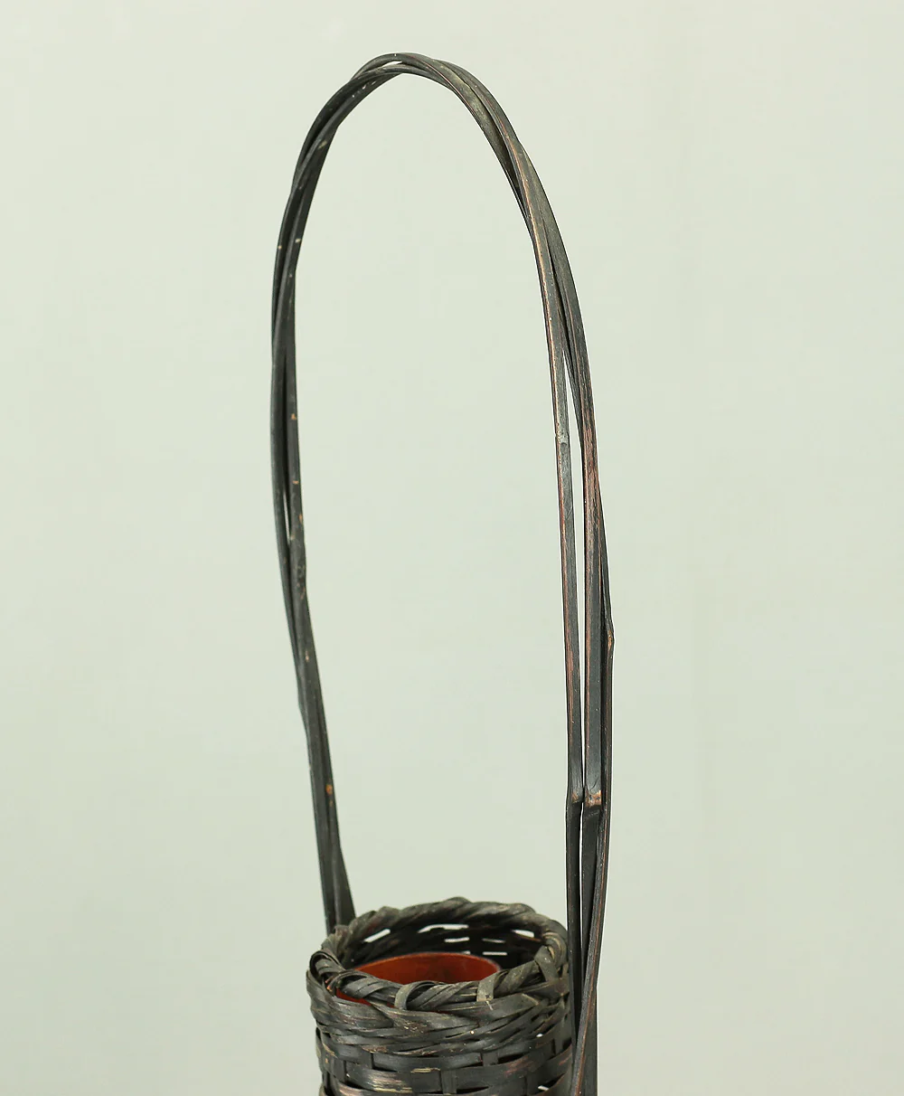 Hanakago - Japanese Bamboo Woven Flower Vase Basket VA172 - Image 8