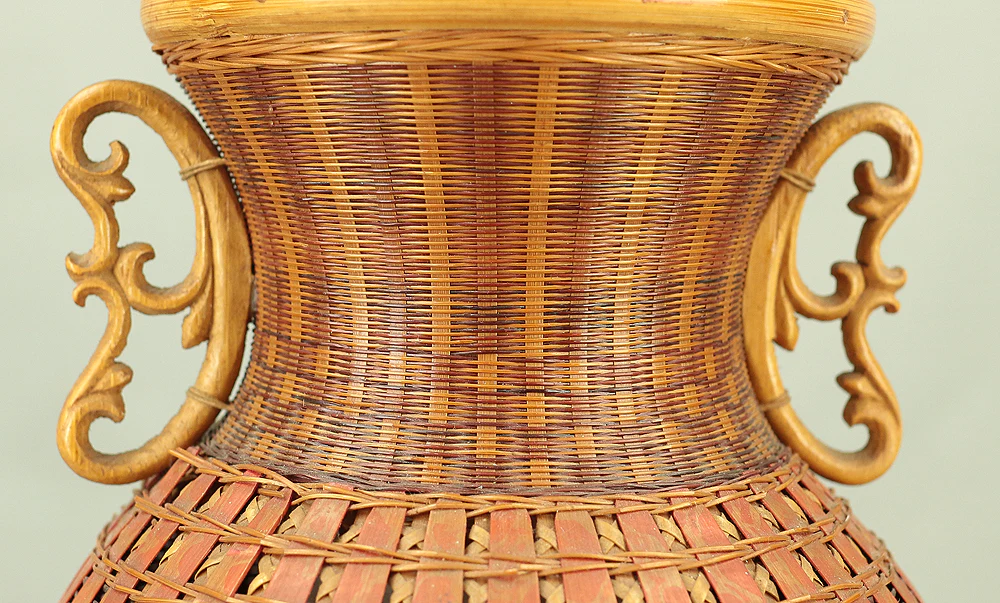 Hanakago - Japanese Bamboo Woven Flower Vase Basket with Box VA581 - Image 10