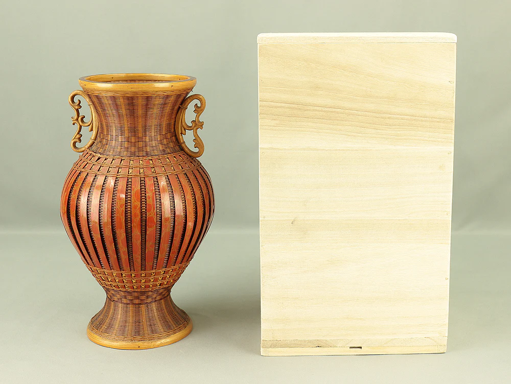 Hanakago - Japanese Bamboo Woven Flower Vase Basket with Box VA581 - Image 23