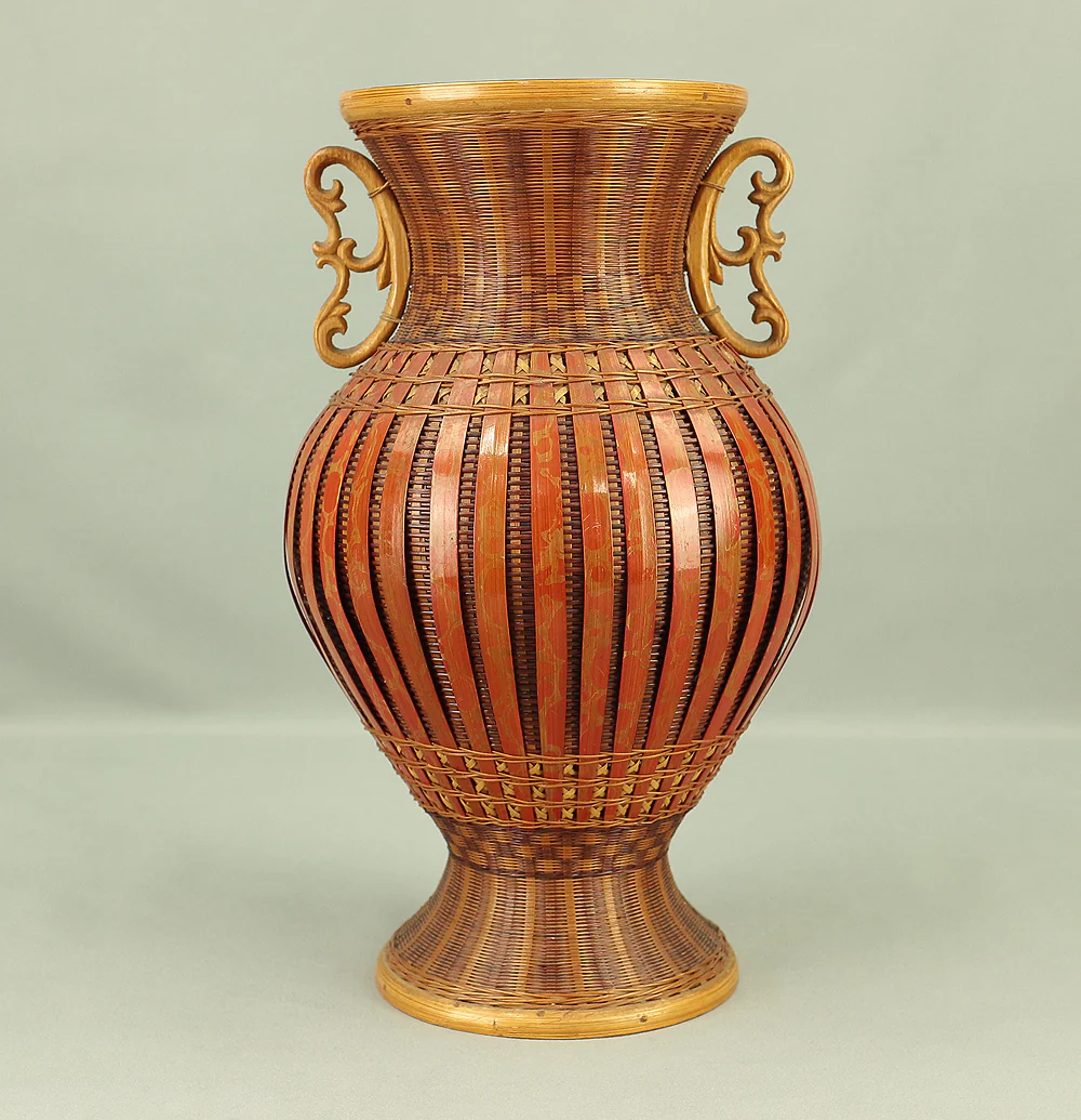 Hanakago - Japanese Bamboo Woven Flower Vase Basket with Box VA581 - Image 4