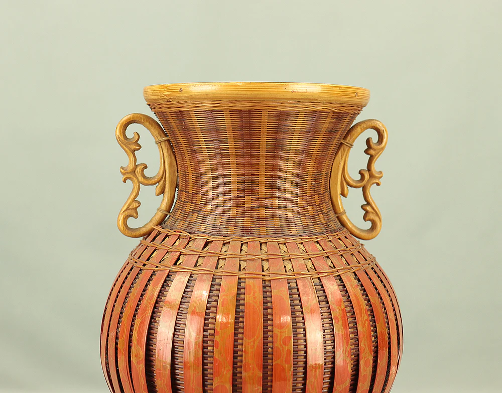 Hanakago - Japanese Bamboo Woven Flower Vase Basket with Box VA581 - Image 6