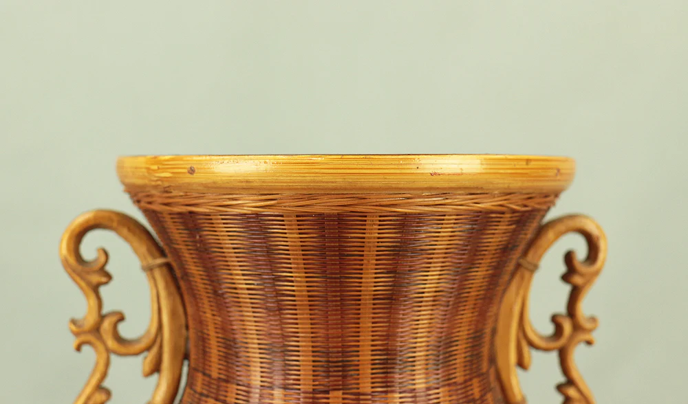 Hanakago - Japanese Bamboo Woven Flower Vase Basket with Box VA581 - Image 9