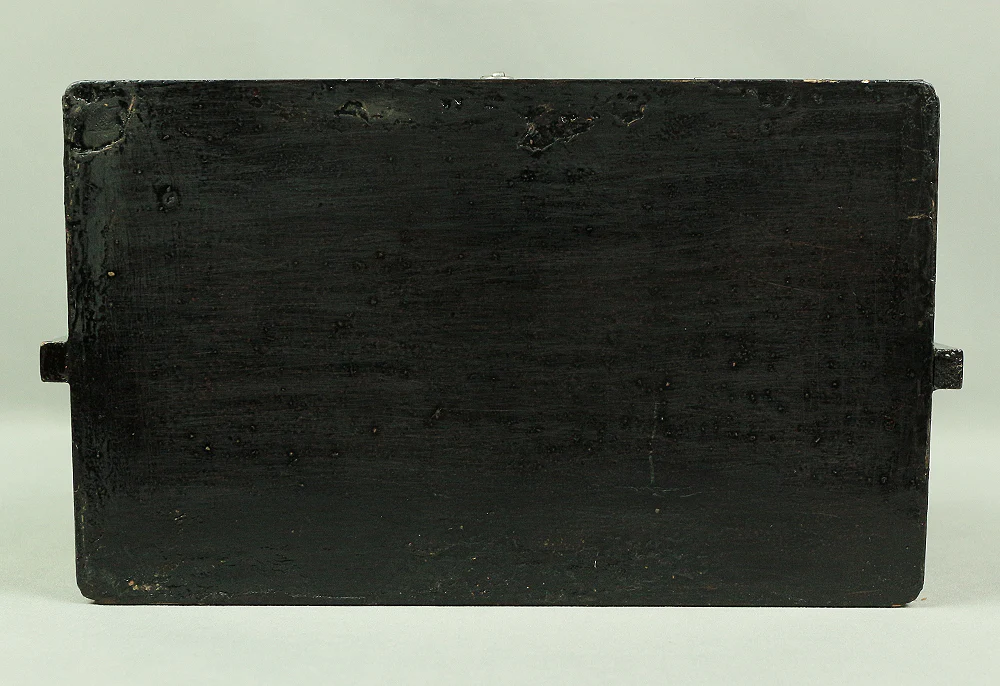 Handy Portable Tobacco Tray Box Gold Maki-e Urushi Lacquerware Age around 1900-1940 "Gold Pine Tree design" Traditional Ornaments V645 - Image 29