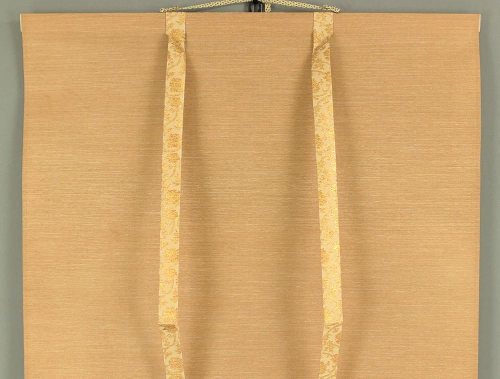 橋本雅邦 HASHIMOTO GAHO Japanese antique art kakejiku kakemono wall hanging scroll / Flying Bee & Peony Flower Silk painting Box 1835~1908 I201 - Image 4