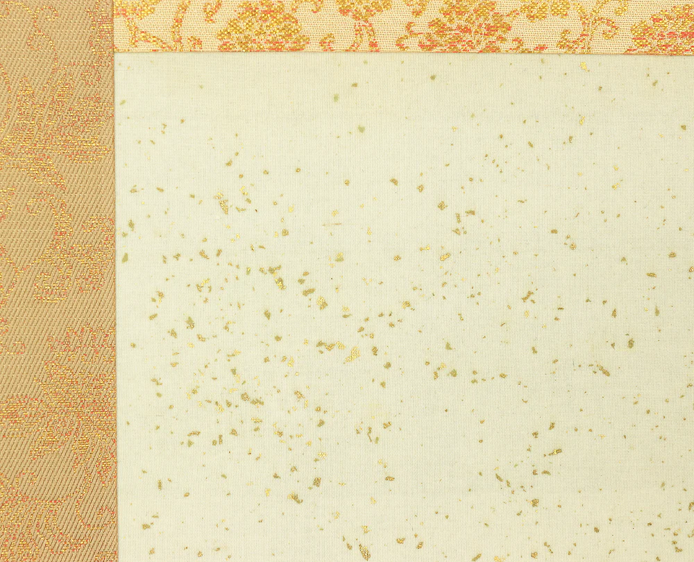 橋本雅邦 HASHIMOTO GAHO Japanese antique art kakejiku kakemono wall hanging scroll / Flying Bee & Peony Flower Silk painting Box 1835~1908 I201 - Image 9