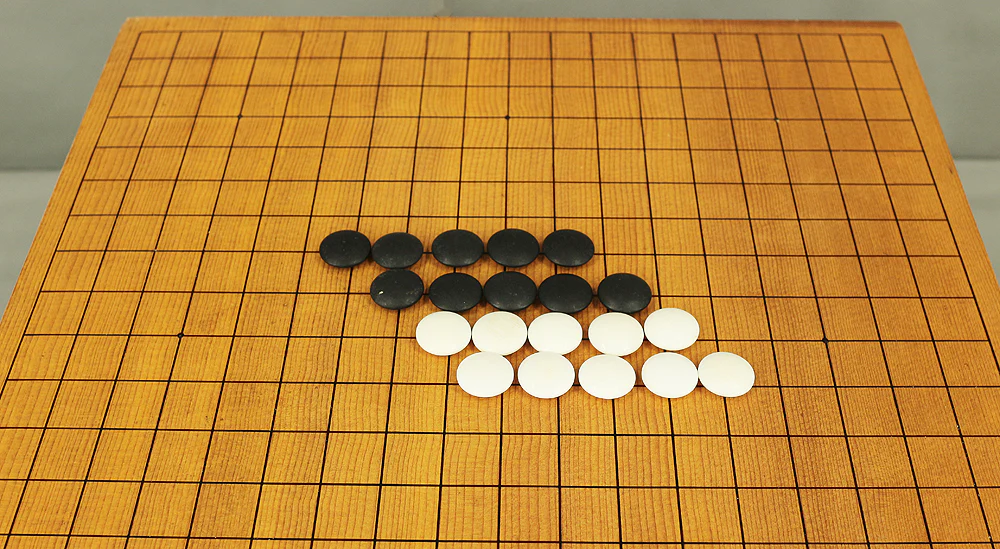 Igo, Japanese Go game board with wooden cover, Goban, Go Piece set, Asian traditional strategy table game V518 / 19kg - Image 4