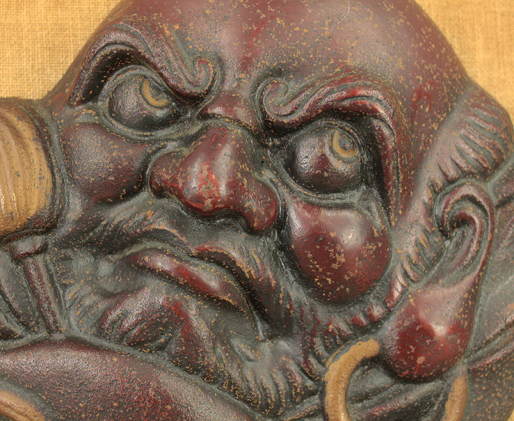 Iron Bodhidharma Dharma Wall Hanging Ornament Frame VA736 - Image 3