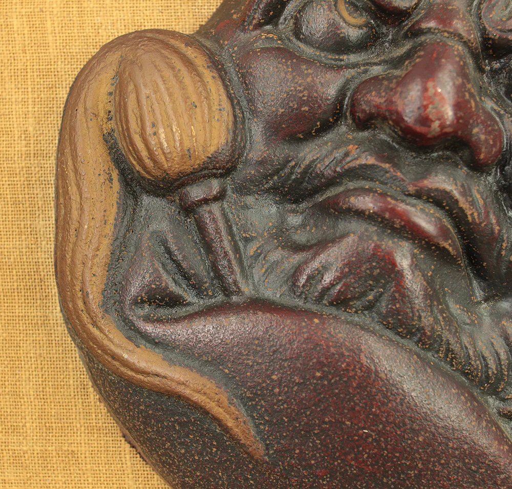 Iron Bodhidharma Dharma Wall Hanging Ornament Frame VA736 - Image 4