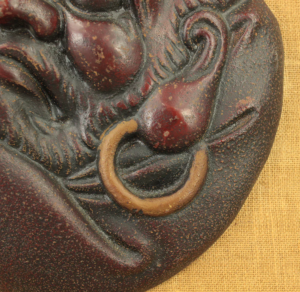 Iron Bodhidharma Dharma Wall Hanging Ornament Frame VA736 - Image 5