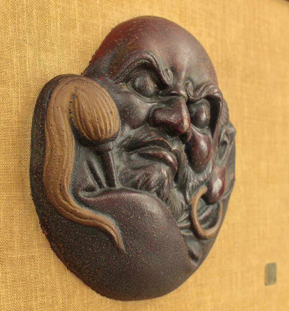 Iron Bodhidharma Dharma Wall Hanging Ornament Frame VA736 - Image 6
