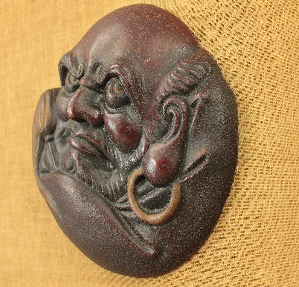Iron Bodhidharma Dharma Wall Hanging Ornament Frame VA736 - Image 7