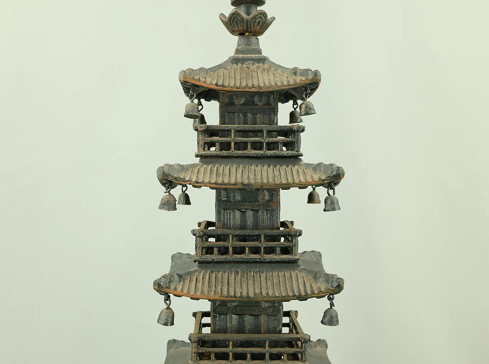 Iron Five Storied Pagoda Ornaments Okimono VA964 - Image 17