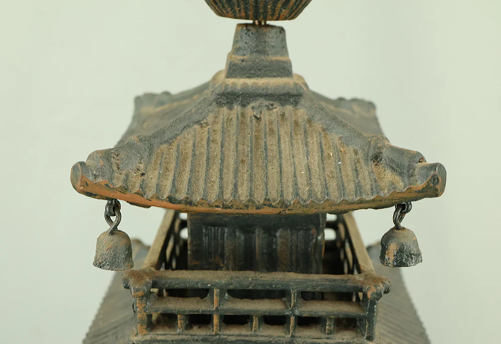 Iron Five Storied Pagoda Ornaments Okimono VA964 - Image 18