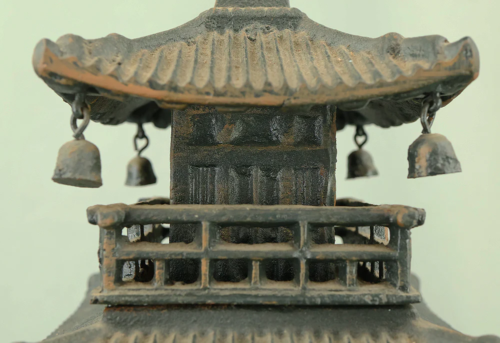 Iron Five Storied Pagoda Ornaments Okimono VA964 - Image 19