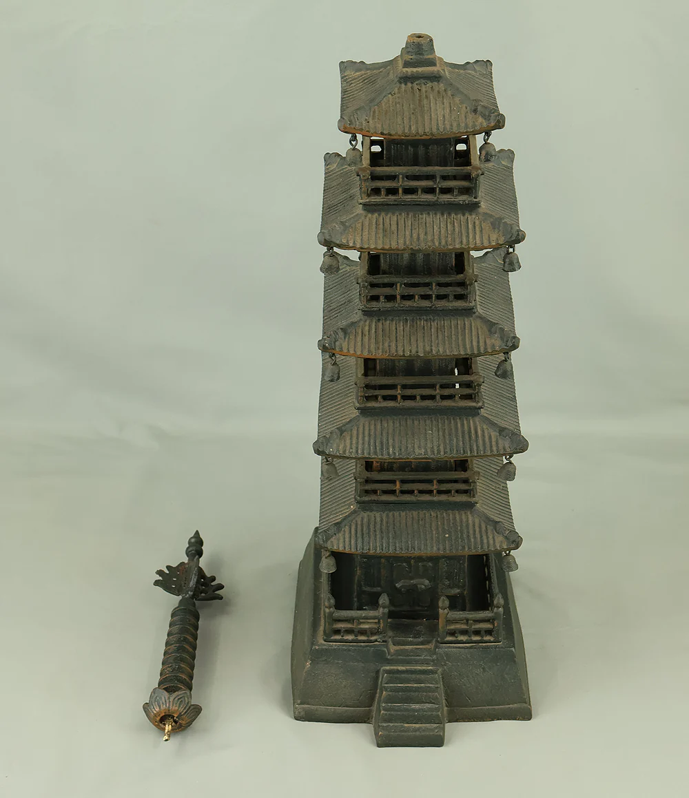 Iron Five Storied Pagoda Ornaments Okimono VA964 - Image 38