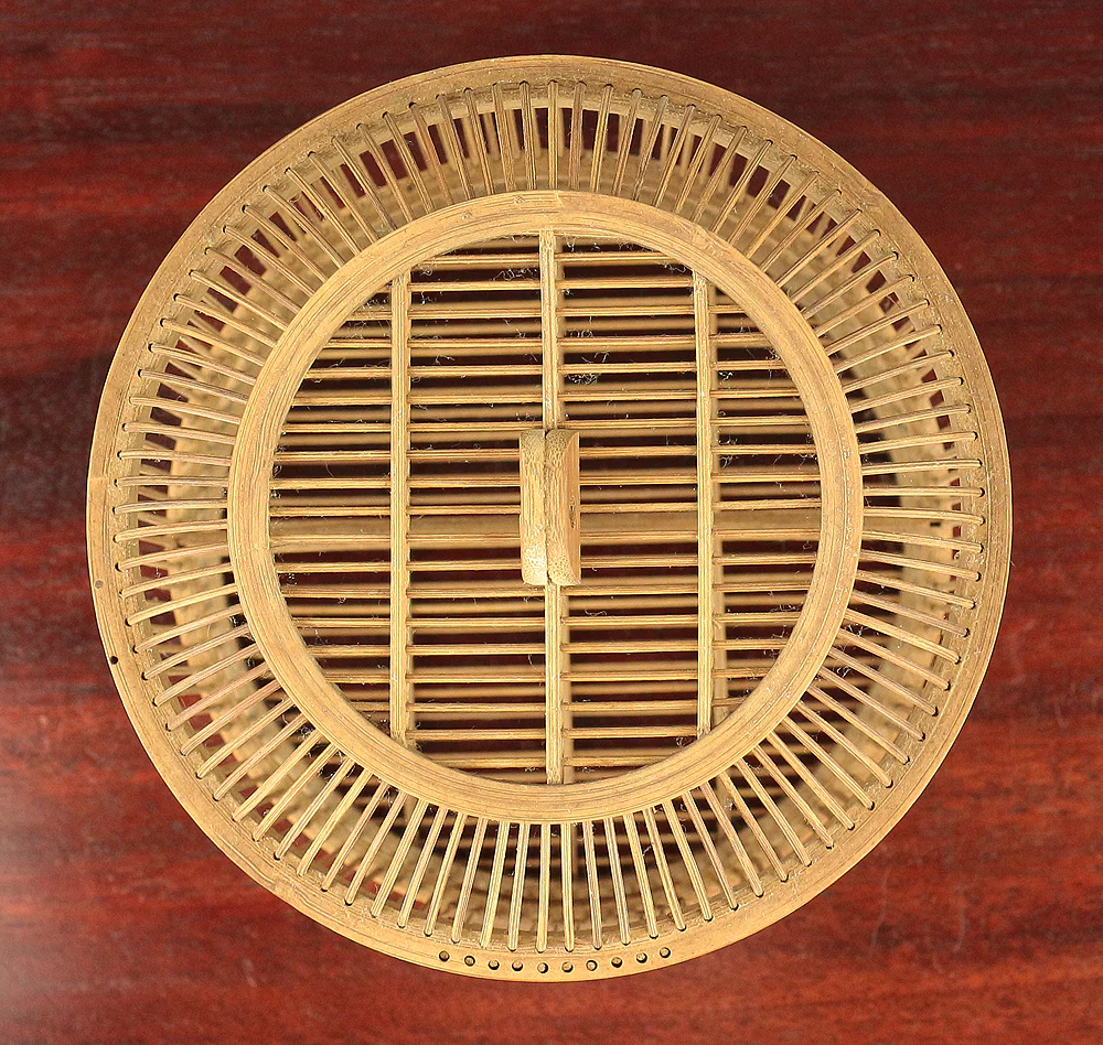 Japanese bamboo craft vintage handmade artisanal birdcage for small bird V733 - Image 24