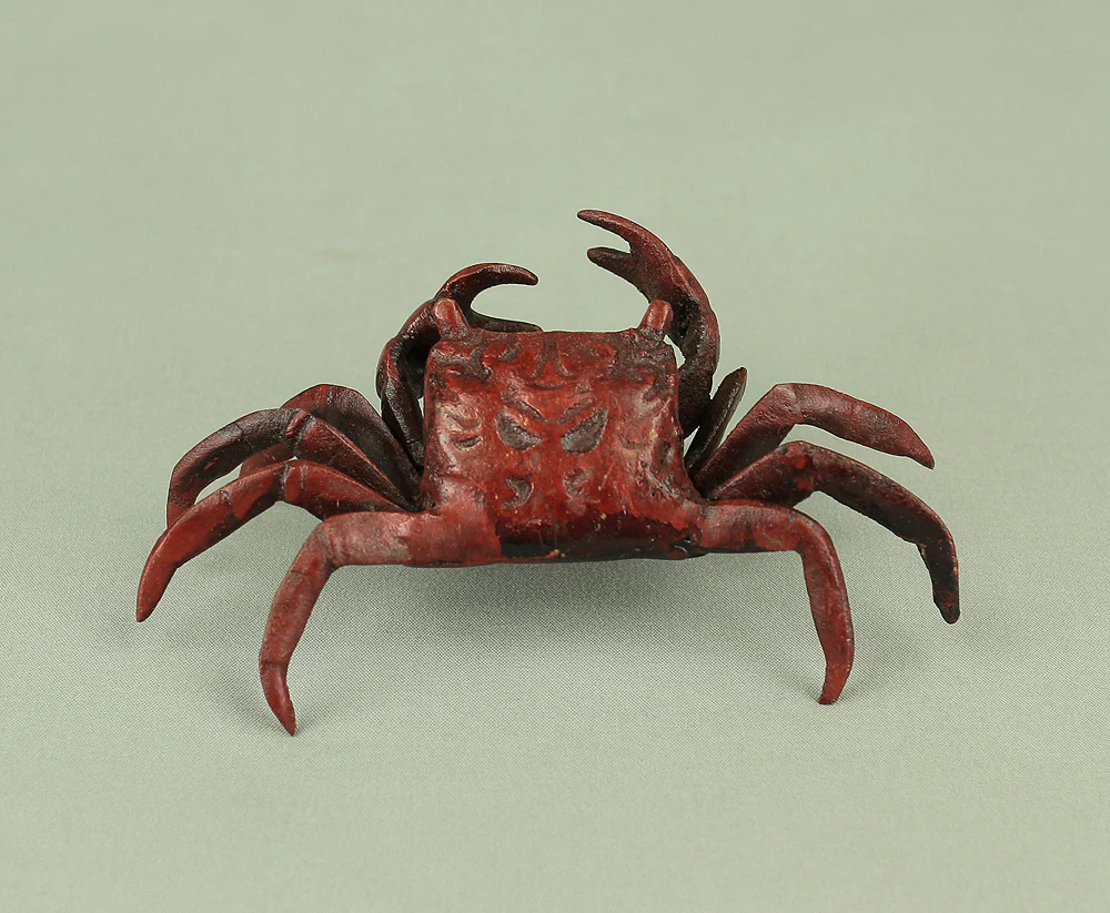 Japanese Bronze Tenpai Okimono Ornaments 'Five Crabs' for Bonsai Suiseki V978 - Image 12