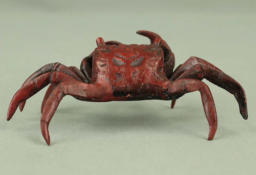 Japanese Bronze Tenpai Okimono Ornaments 'Five Crabs' for Bonsai Suiseki V978 - Image 15