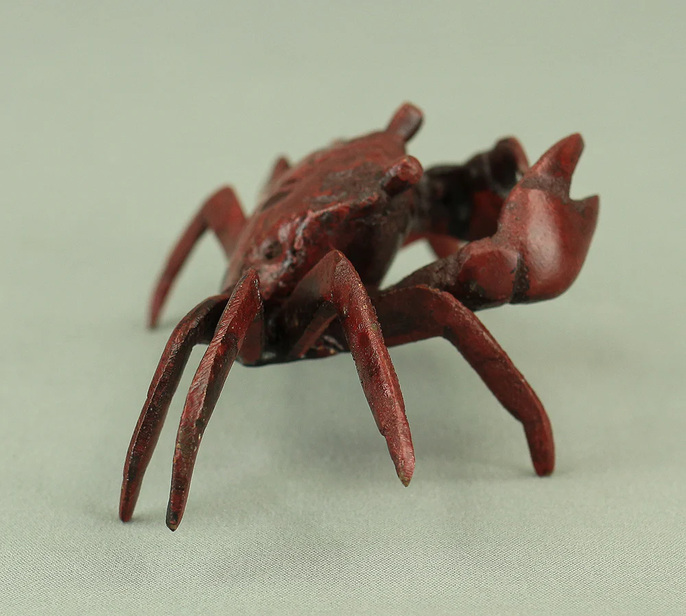 Japanese Bronze Tenpai Okimono Ornaments 'Five Crabs' for Bonsai Suiseki V978 - Image 21