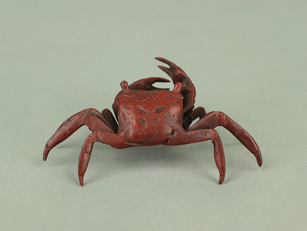 Japanese Bronze Tenpai Okimono Ornaments 'Five Crabs' for Bonsai Suiseki V978 - Image 23